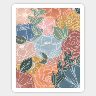 Painted Floral Sticker